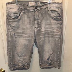 FRWD Men’s Distressed Denim Jean Shorts. Sz 38.